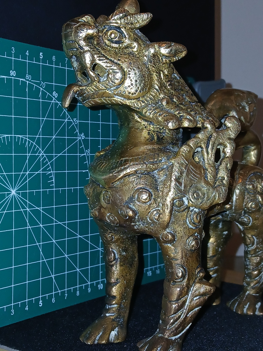 Rare Vintage Tibetan Guardian Lion